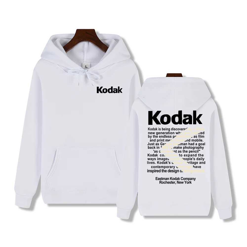 Kodak Brand New Retro Trend Y2K Print Fashion Mens Sportswear Autumn Winter Daily Street Casual Comfortable Loose Sports Hoodie W251027