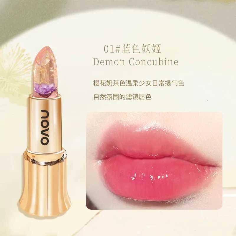 NOVO 3 Flowers Warm ColorChanging Lipstick Moisturizing Longlasting Nonsticking Nonfading For Women Without Makeup Wholesale W251027