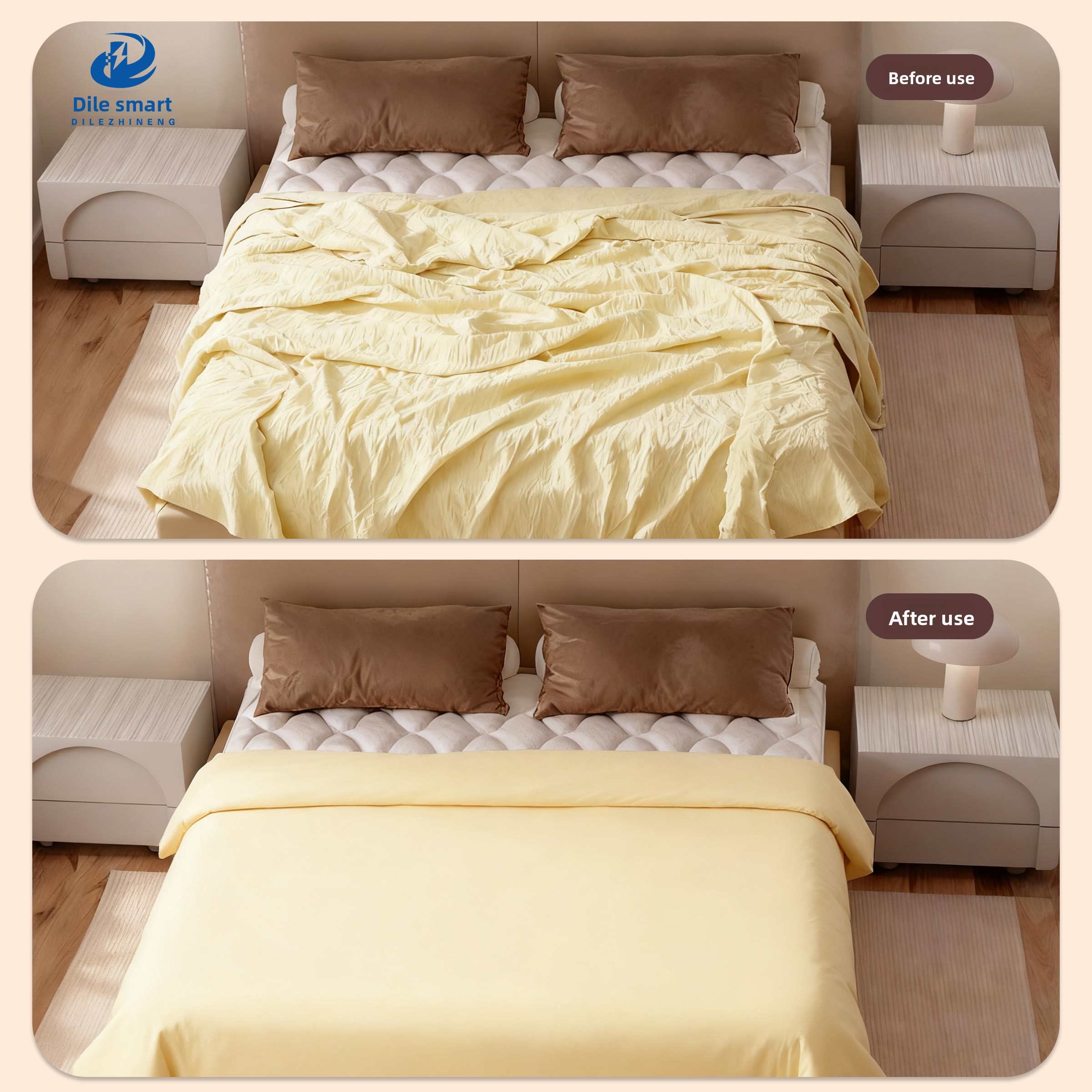 Minimalist Bed Sheet Clips - Anti-Slip for Sheets Bed Skirts Fits Multiple Mattress Types 4-Corner Invisible Design Keeps Sheets Secure & In Place-S80