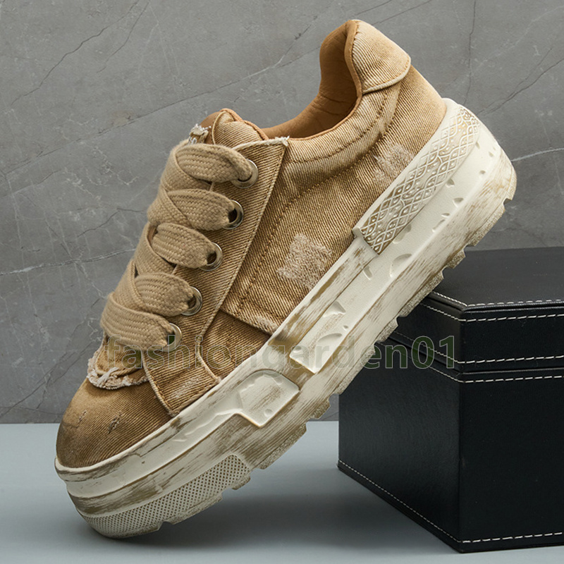 designer running shoes vintage canvas mens trainers fashion classic denim breathable durable ant-skid sole sneakers size 39-44