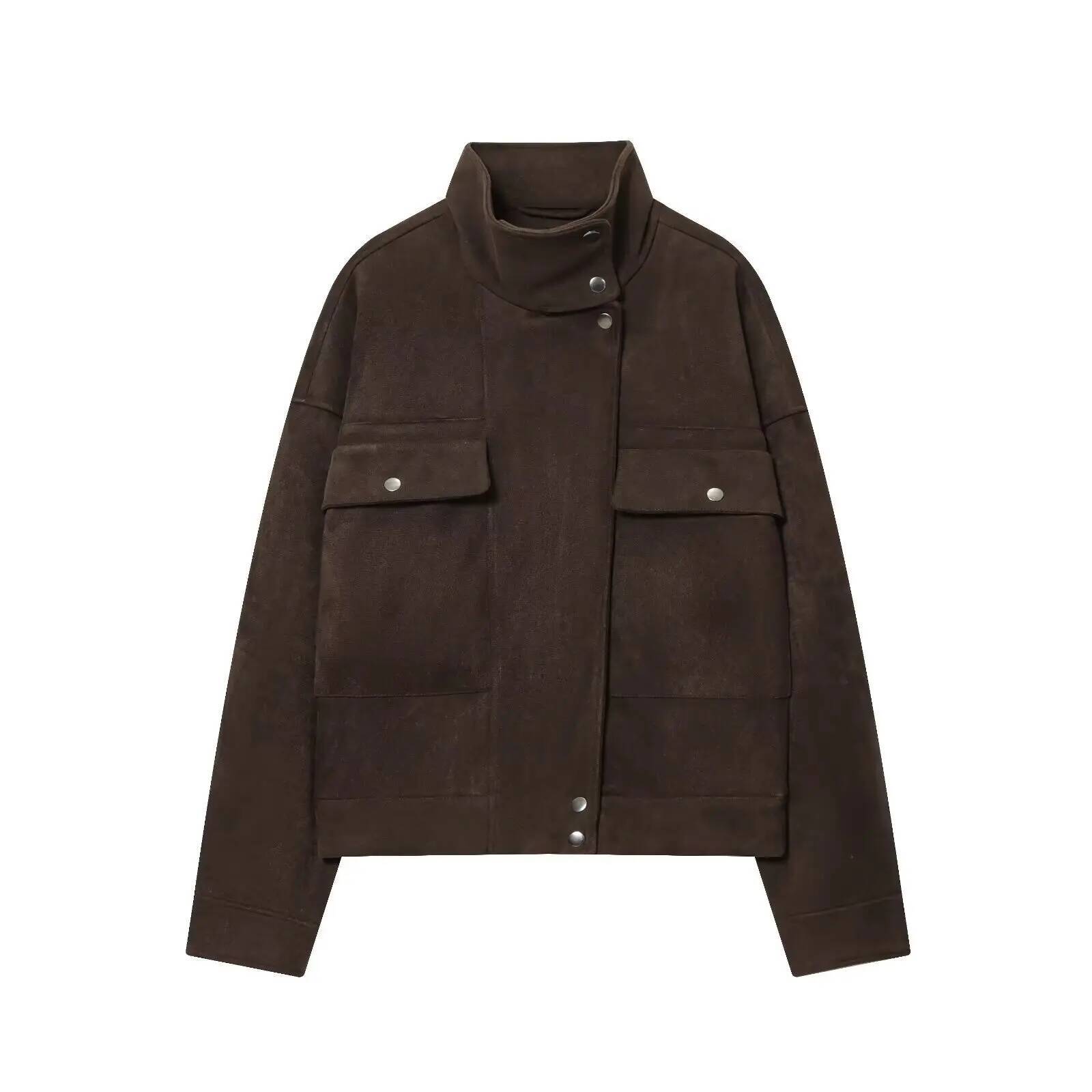 winter jacket women Autumn New Fashion High-Necked Elegant Short Warm Jackets Women's Street Travel Holiday Youth Coats