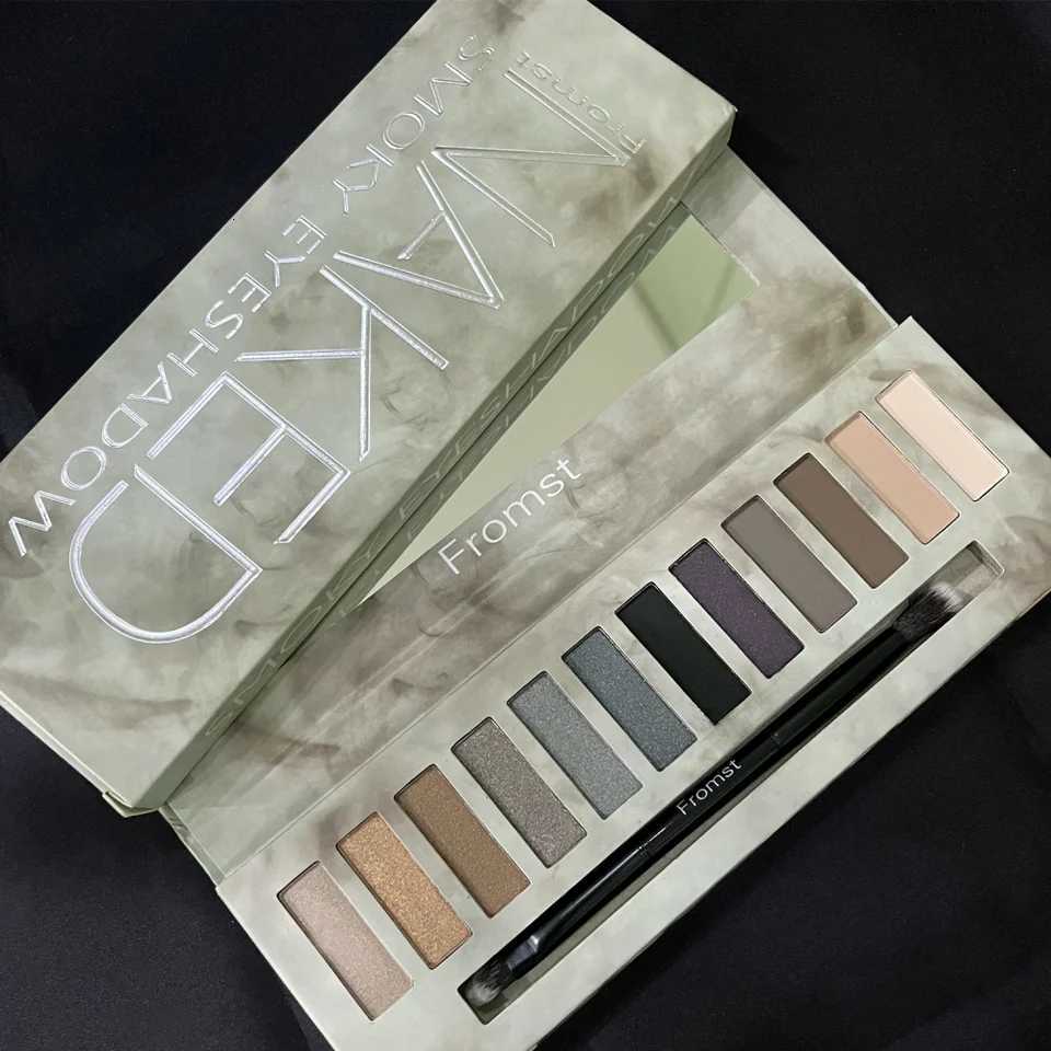 12 Color Eyeshadow Palette And Fine Shiny Matte Milk Tea Shadow Mini Daily Use Student Friendly CosmeticsXJ251027