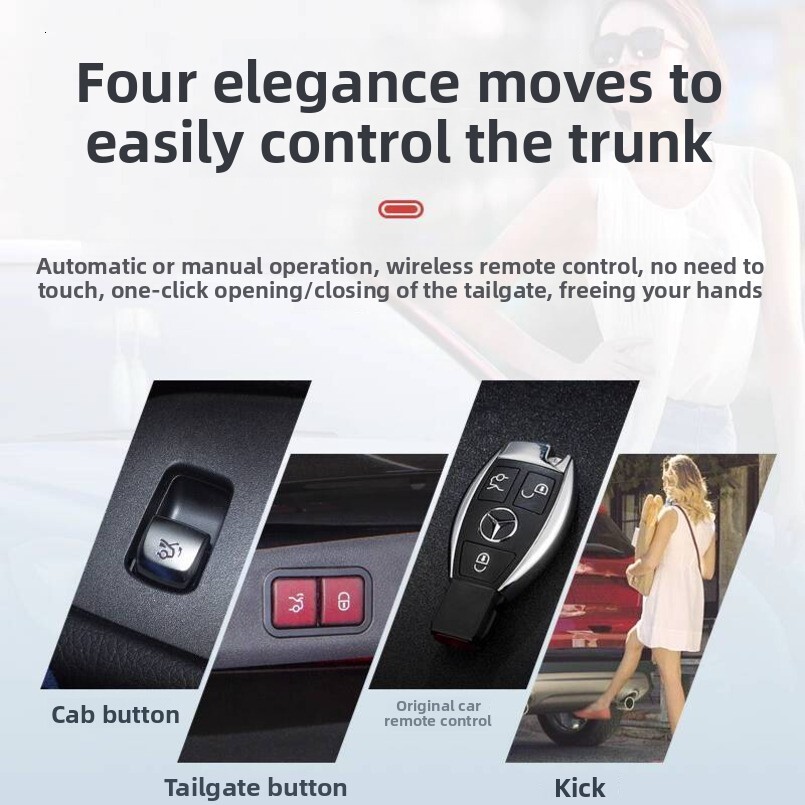 Suitable for Mercedes-Benz C-Class E-Class A-Class C260L C200L E300L Electric Trunk Automatic Opening and Closing Tailgate Modification