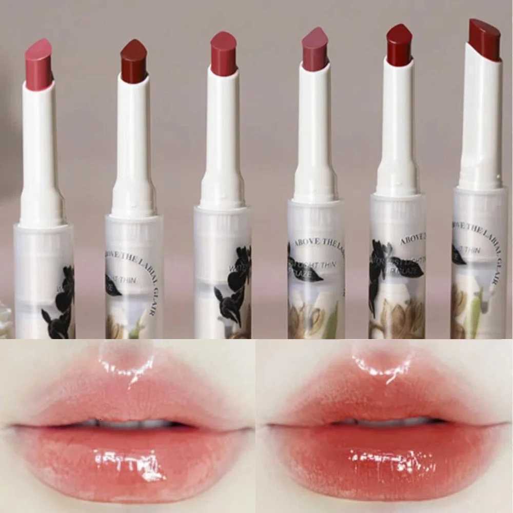 Mirror Light Lipstick Water Gloss Crystal Jelly Transparent Lip Gloss Moisturizing Lasting Solid Nude Lip Tint Korean Makeup W251027