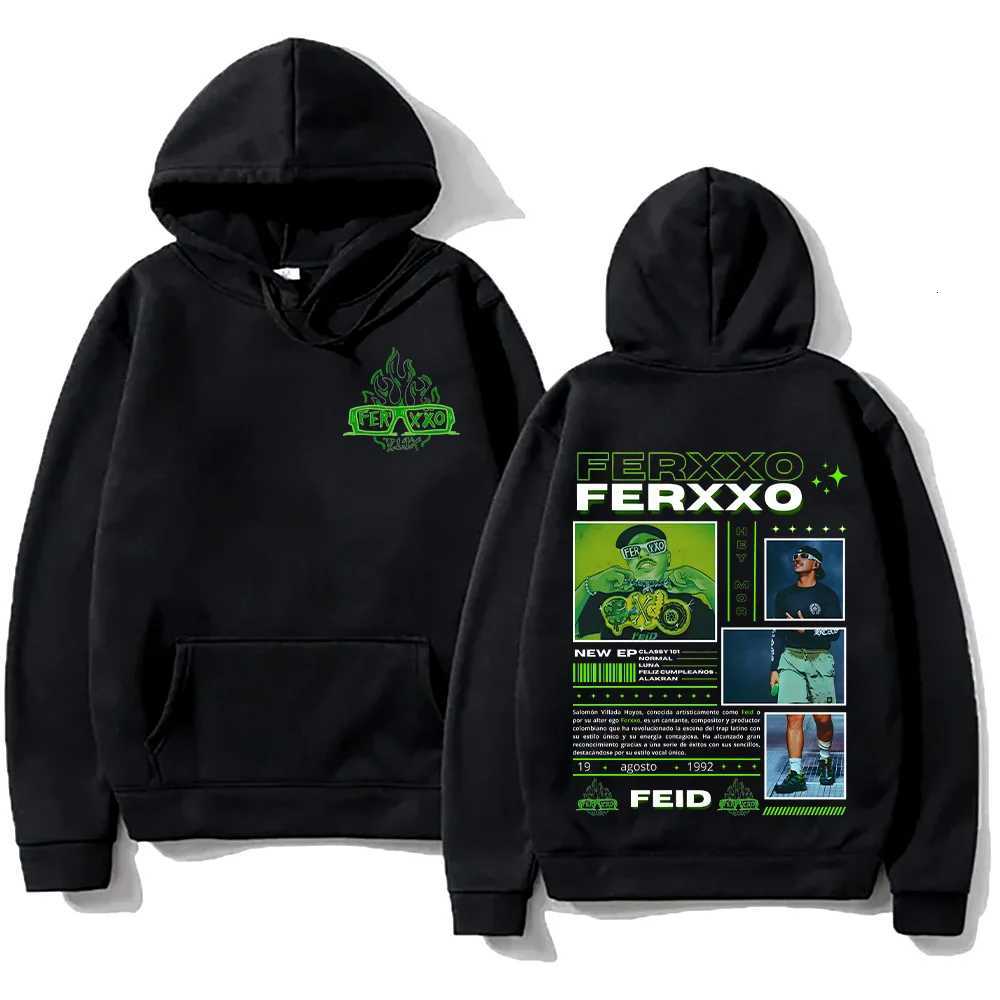Rapper Feid Ferxxos Adult Mens Hooded Sweatshirt Features A Hiphop Retro Fashion Casual Autumn Winter Streetwear Collection W251027