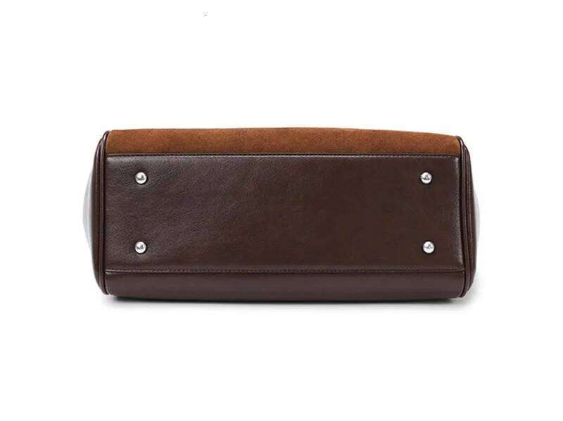 Vintage Suede Large Capacity Women Shoulder Bags Designer Purses Handbag Maillard Autumn and Winter Big Tote Bag