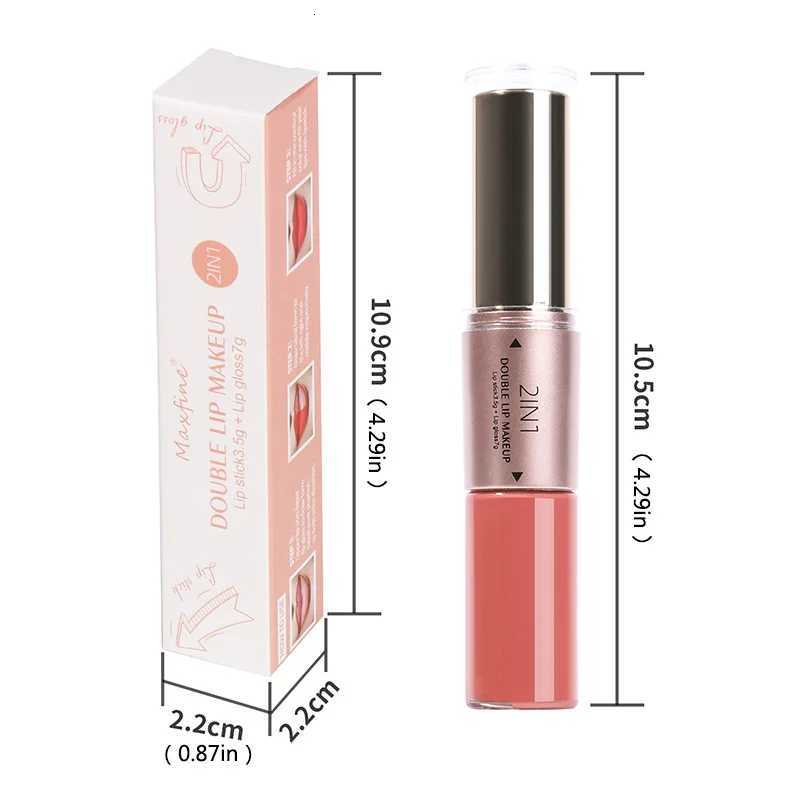 2 In Matte Liquid Lipstick Long Lasting Color Moisturizing Waterproof Non Stick Cup W251027