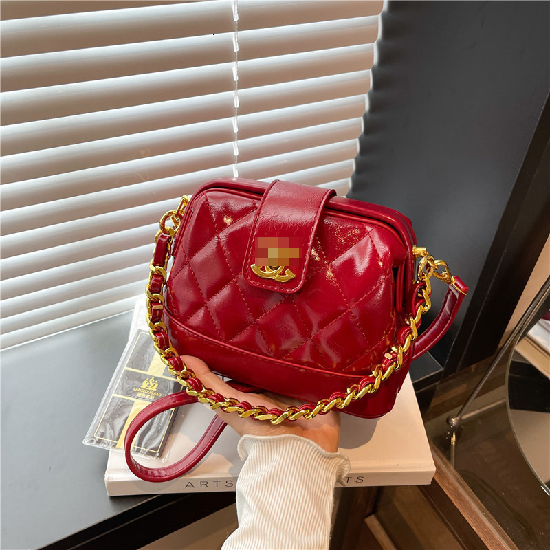 Free shipping designer bag Quilted Chain Embroidery Handbag New Niche Shell Bag Women Shoulder Crossbody Bag