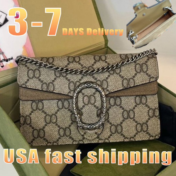 10A High-quality Classic Designer Bag Handbag Fashion Plaid Flowerdestiny Wallet Vintage Ladies Brown Leather Handbag mini Dionysus shoulder bag small square bag
