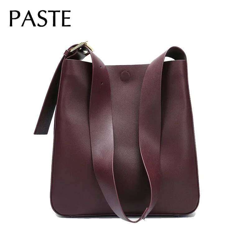 Designer Luxury Solid Color Fashion Cowhide Leather Shoulder Bag For Casual Ladies Crossboday Bags Designer Famous Brand Women Totes