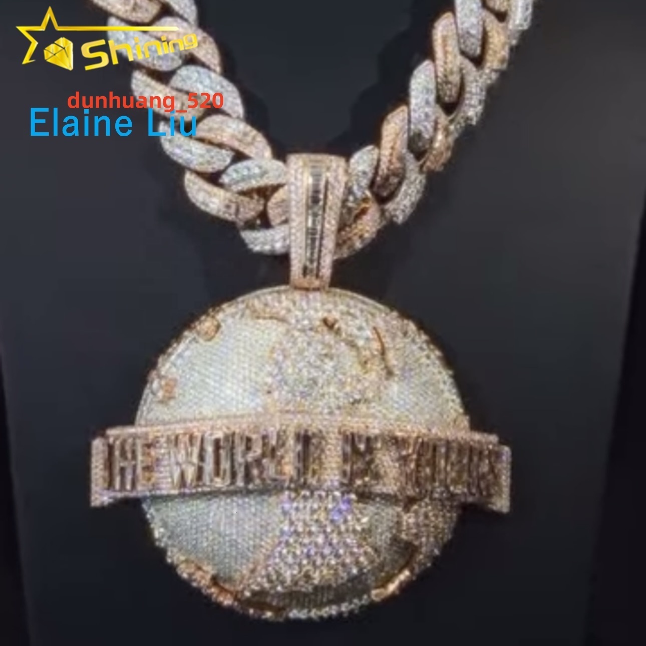 VVS Moissanite Pendant Moissanite Hip Hop Jewelry Sterling Silver 925 Diamond Custom Iced Out Pendant