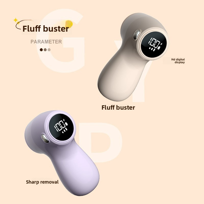 Smart Digital Sweater Defuzzer - Clothes-Safe Suction & Shaving 2-in-1 Fast De-fuzzing Large Battery 2-Speed Adjustment-MQ-1