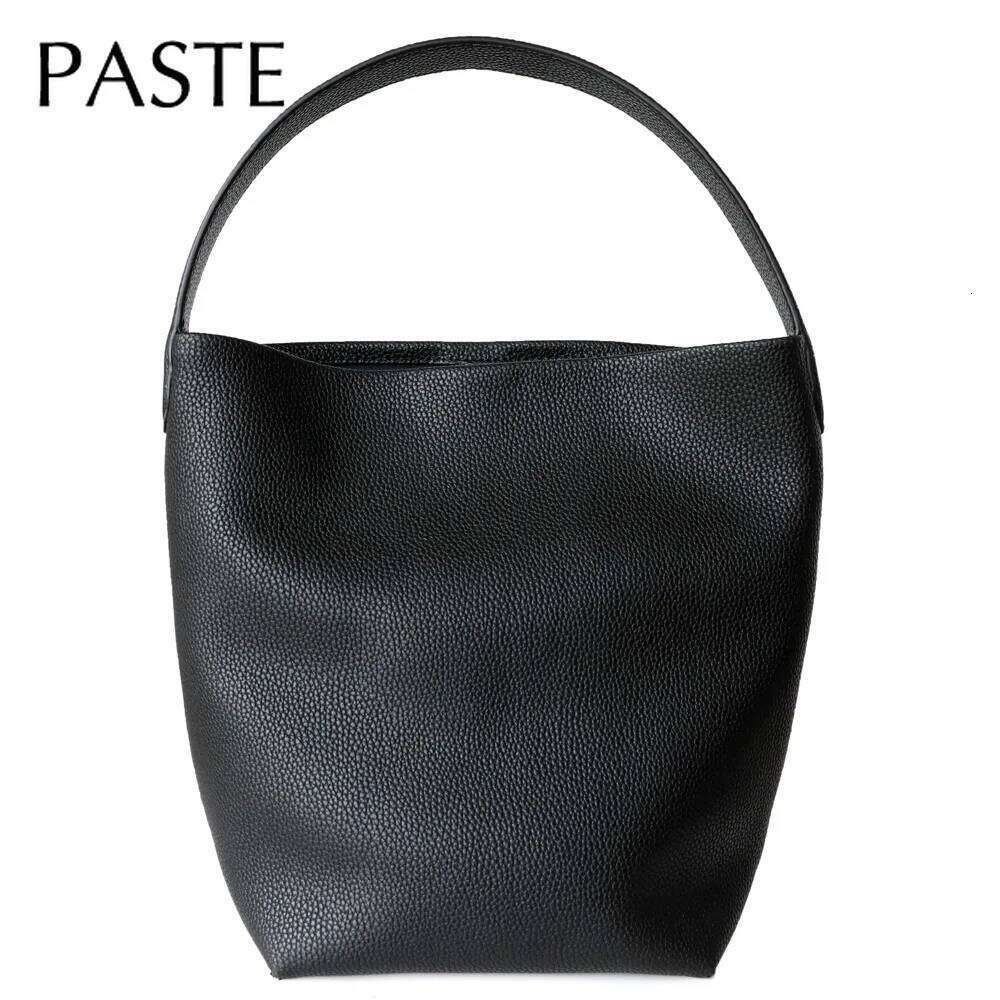 Designer Luxury Minimalist All Match Big Travel Bucket Tote Cowskin Women Shoulder Shopper Bag Size High Quality Cowhide Leather Handbag