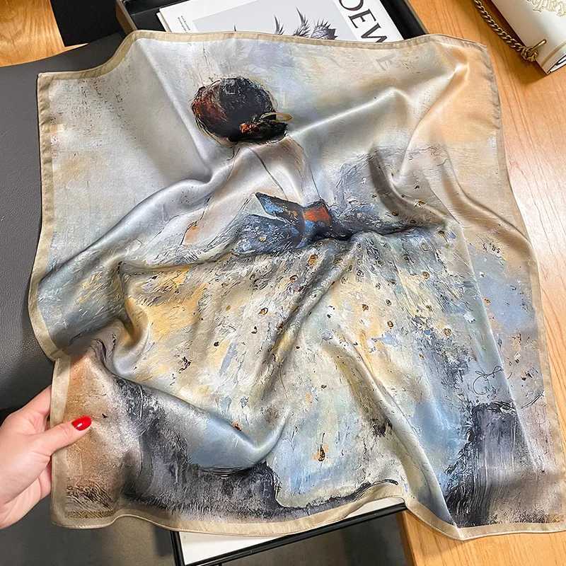 Silk Scarf Wen Mberry Luxury High Quality Square Fashion Print Hair Neckerchi Lady Shawl Wraps Hijab Bandana ScarvesW251027