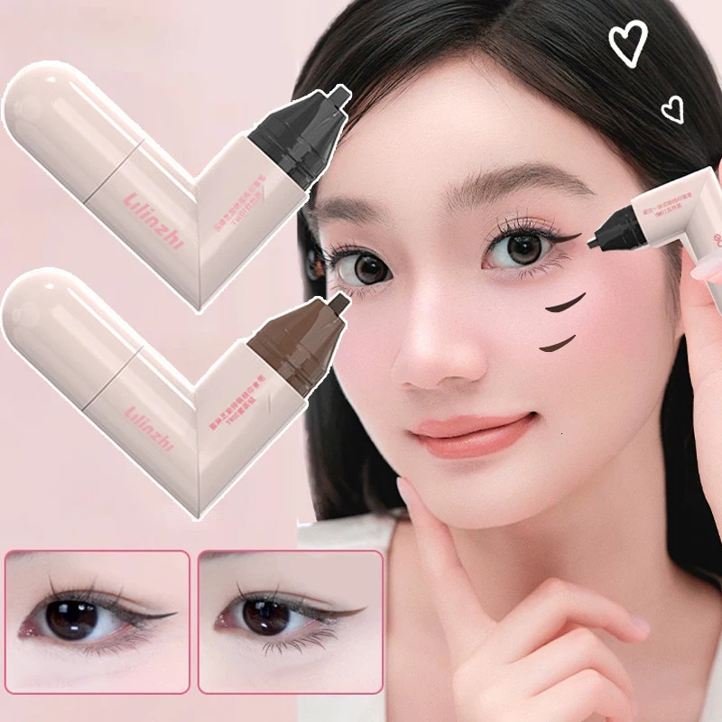 Lazy Integrated Eyeliner Stamp Symmetric Precise Outline Seal Lasting Waterproof Liquid Eye Liner Pen Extended Eye Tail Makeup 251014