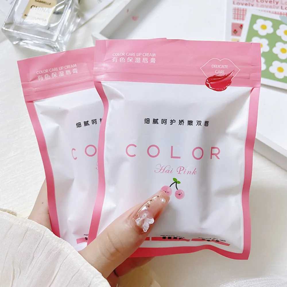 Lipstick Cute Red Tint Makeup Care Cosmetics Colored Lip Balm Lipstick Moisturizing Fade Lip Line Antidrying Lip Makeup Set W251027