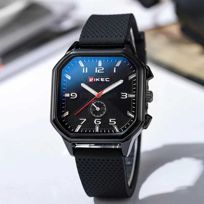Brand Big Dial Men Watch Dropshipping Square Sports Watch Luxury Silicone Strap Gift Clock Student Wristwatch WholesaleT251027