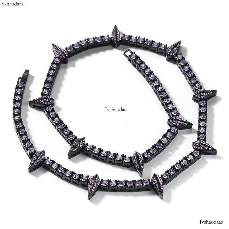 Hip Hop Gold Chains Iced Out Tennis Chain Fashion Mens Club Jewelry Black Panther Necklace