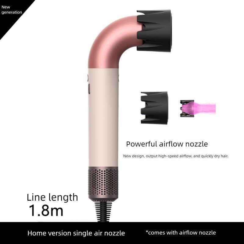 New HD Curved Pipe Negative Ion Salon High Speed Electric Home Use Hair Dryer
