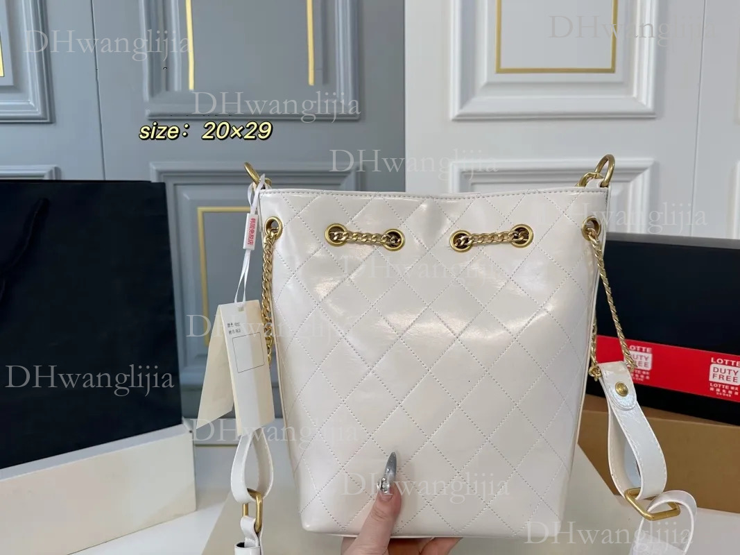 DHGM brand designer new hippie hobo bucket retro versatile pull rope chain tote can be cross-body daily commuting bag