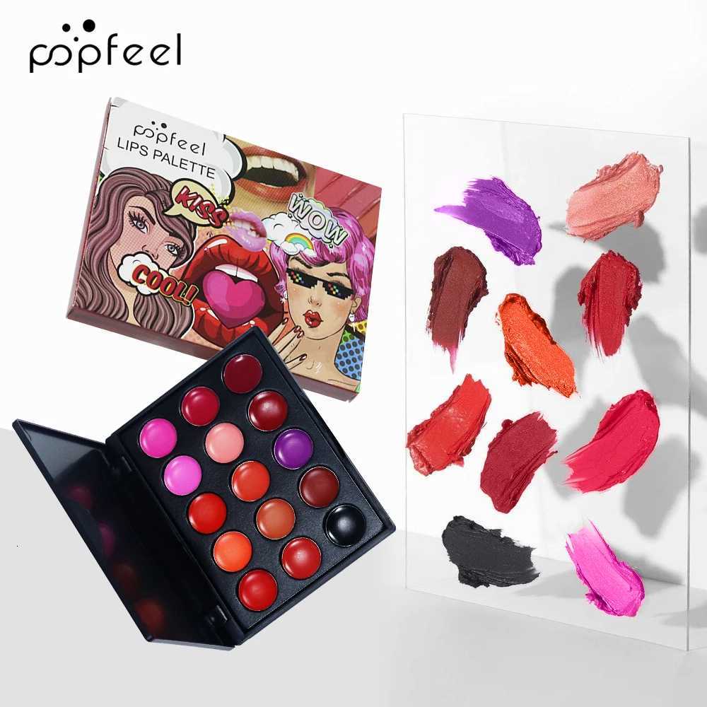 POPFEEL 5Color Moisturizing Liquid Lipstick Palette LongLasting EasytoApply Portable Mini Travel Lip Gloss and Lipstick W251027