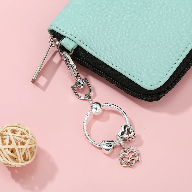 BAOPON Fashion Shinning Infinite Love MOM Charm Keychain Car Key For Women Men Bag Accessories Jewelry Gift Specil Offer 251021