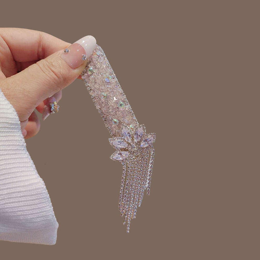 Crystal Tassel for Women New High-end Exquisite Side Forehead Bangs Bobby Pin Accessory Clip Hair Ornament