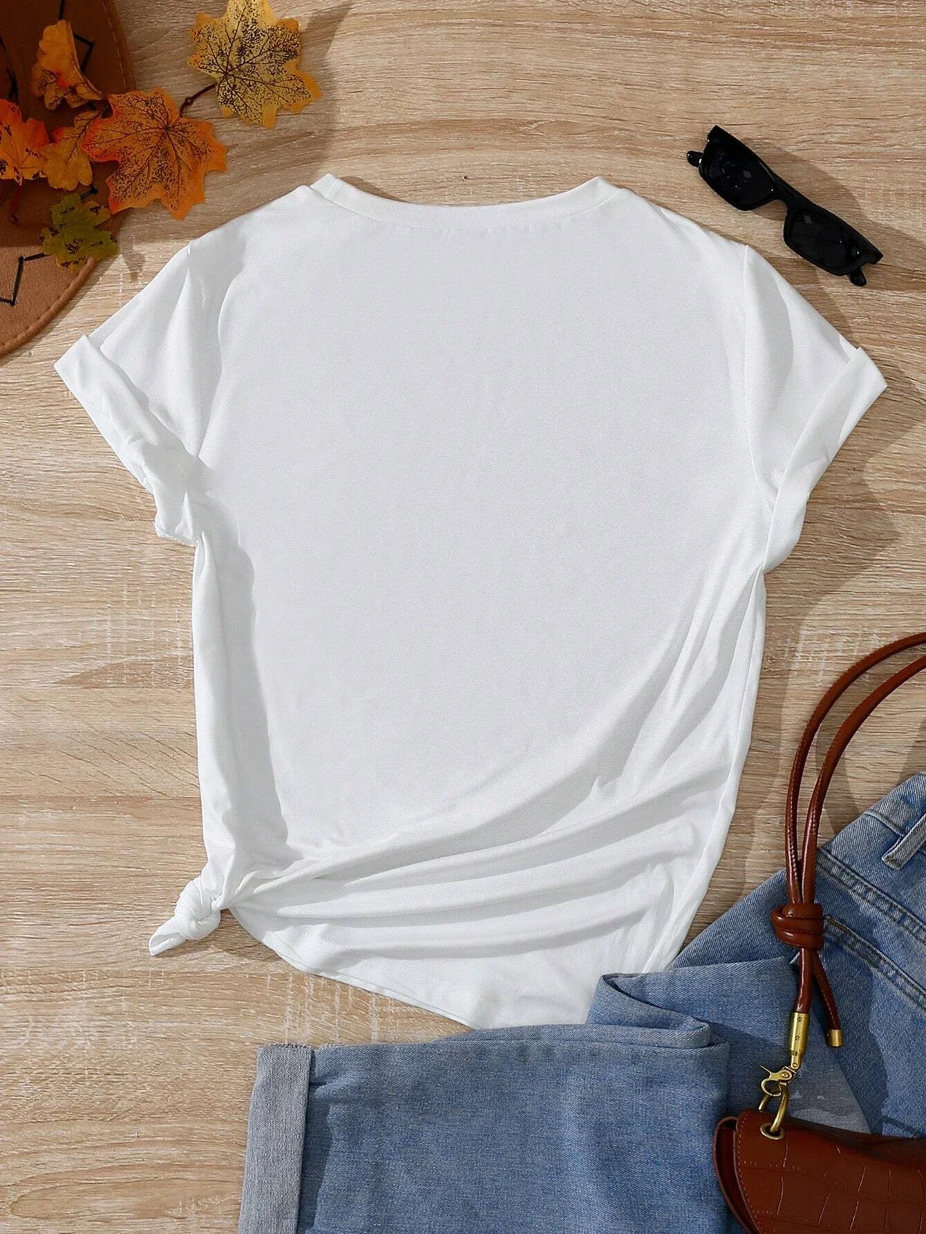 Beautiful Shell Pattern Print Tshirt American Ins Casual Regular Women Street Clothing Comfortable Y2k Loose Tshirt Tops 251027