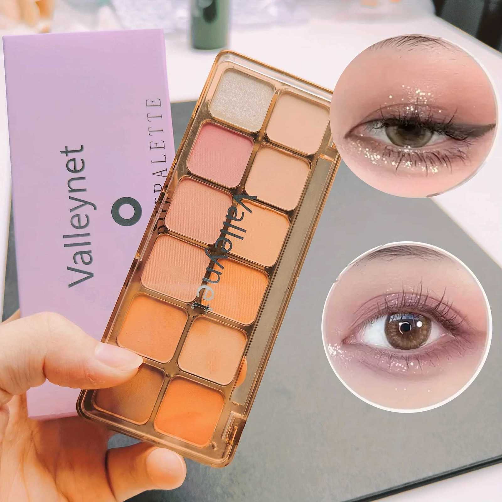 12 Color Eyeshadow Palette Earth Tones Shimmer Matte Waterproof Longlasting Pressed Powder Eye Shadow Palette MakeupXJ251027