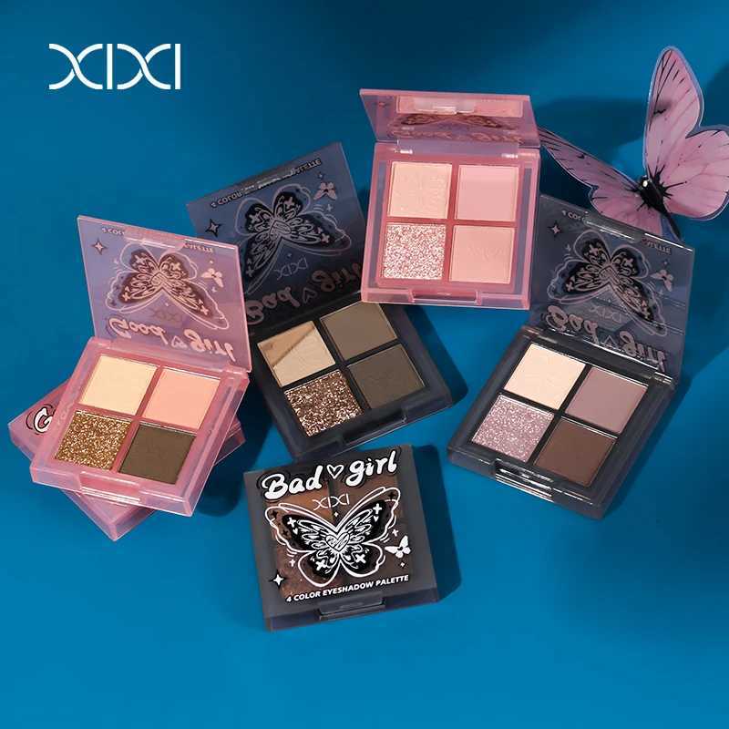 4 Colors Eye Shadow Palette Mini Portable Matte Glitter Eyeshadow Pink Earth Color Eye Shadow Pigments Professional Makeup PaletXJ251027