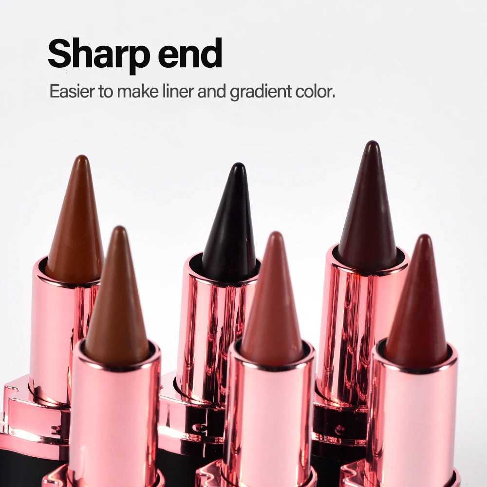 Waterproof Tapered Gradient Lip Liner Multifunctional Matte Purple Gradient Lipstick Non Sticky Lipliner Crayon Liner Pencil W251027