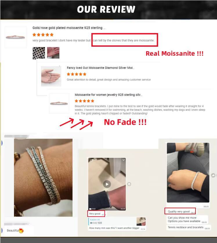 Moissanite Jewelry Engagement Anniversary Gift 2MM 10K 14K 18K Gold Bridal Wedding Bracelet Moissanite Bezel Bracelet