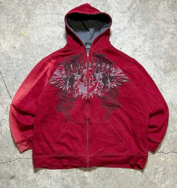 Y2K Street New Fashion Oversized Skull Print Sweater Hoodie Men Harajuku Vintage Hip Hop Popular Casual Sports Hooded Sweater W251027