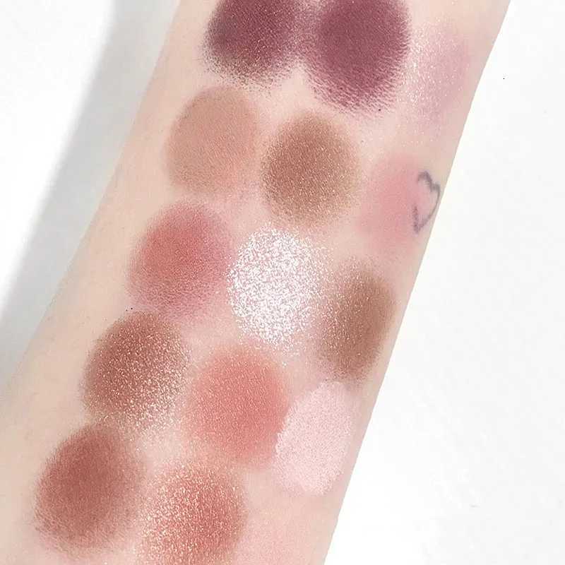 TINGPHE Vintage 15Color Bronzing Pan Cold Tone Cement Gray Eyeshadow Pan Student Affordable Earth Color Glitter Rose MakeupXJ251027