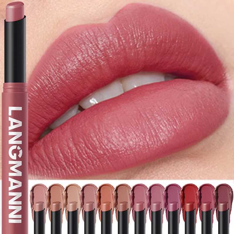 2 Color Matte Lipstick Pencil Waterproof Long Lasting NonStick Cup Lip Stain Tint Cosmetic Nude Lipstick Pen Makeup Cosmetics W251027