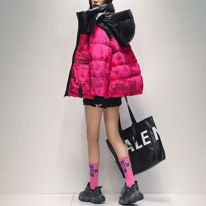 Womens Down Jacket Parkas Winter Coats Jackets Hooded Coat Warm Korean Fashion Loose hat is not made of leather 251027 - view 5