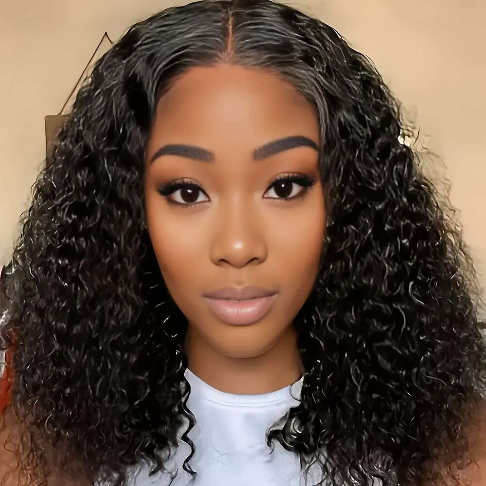 250% Density 5X5 Curly Wave Closure Upgraded Plucked Pre Cut Ready To Wear Glueless HD Lace Front Wigs For Wome Handmade 100% Pure Human Hair Wig
