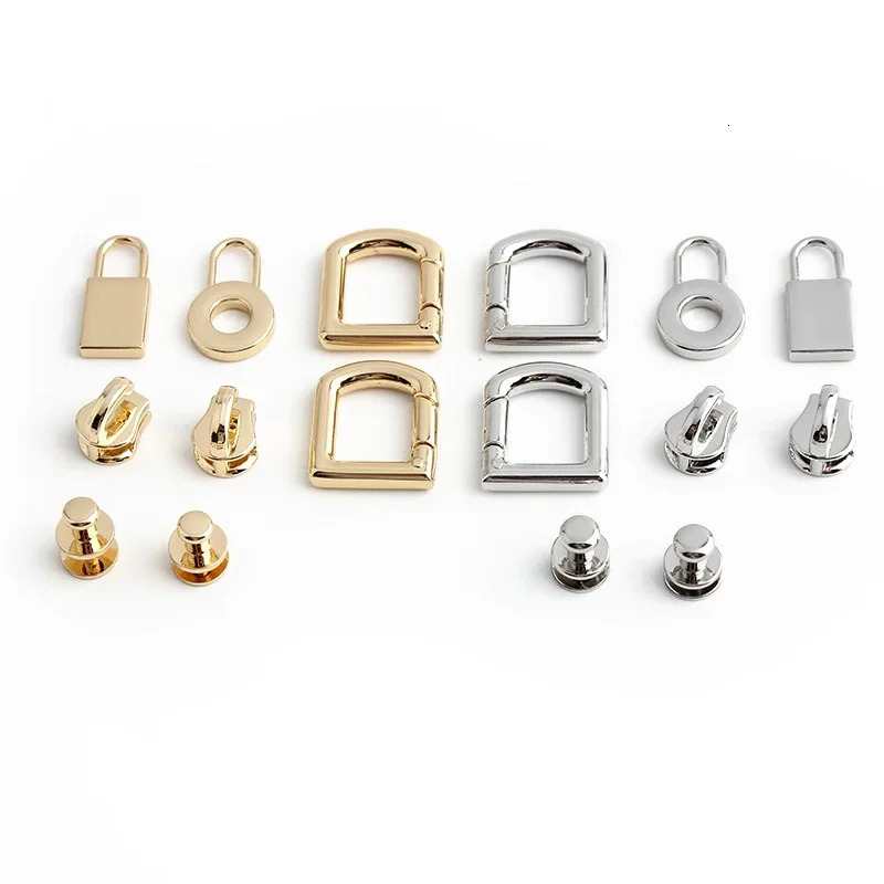 Fashion Metal Bag Locks Clasp Bag Lcok Set For Handbags Purse Tote Closures Snap Clasps DIY Craft Hardware Case Bag Accessories 251027