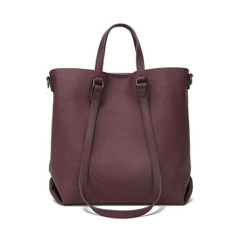 Jonlily Women Genuine Leather Shoulder Female Fashion Handbag Totes Casual Daybag High Capacity Commuter Bag Purse -Kg2004 Suotong1027