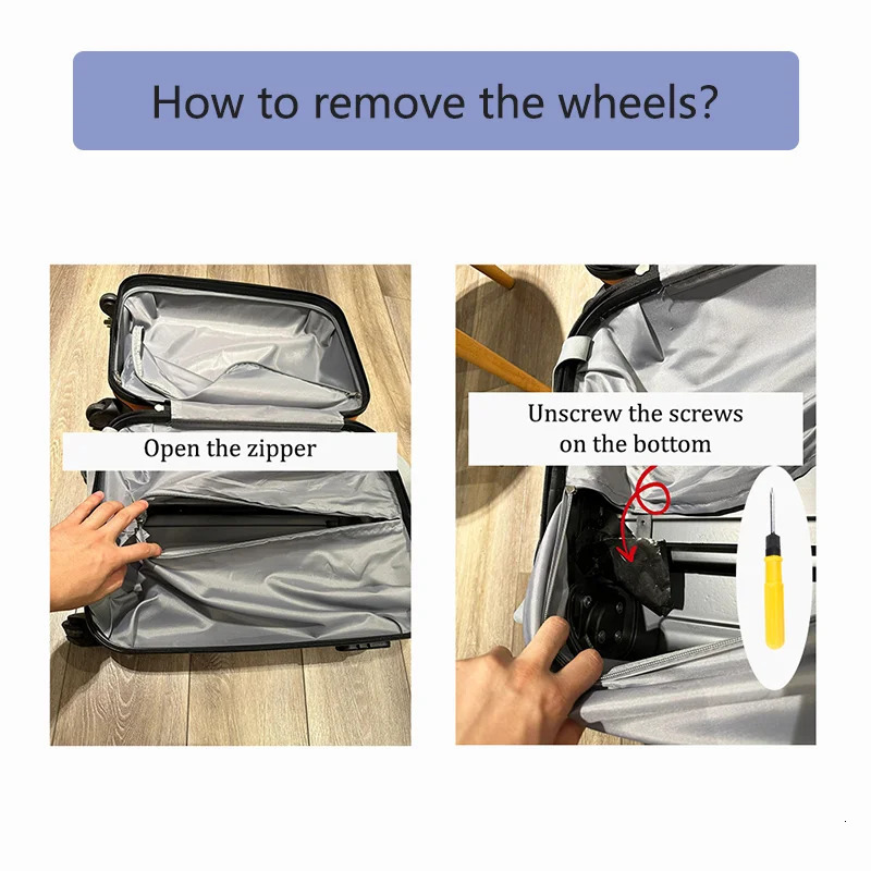 Removable Wheels Suitcase Universal Wheel Luggage Accessories Spare Parts for Trolleys Wheel Replacement Repair 251027
