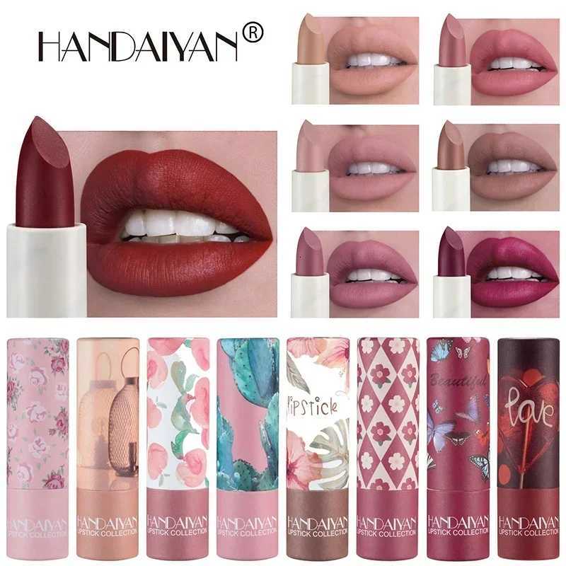 Lipstick Velvet Matte New Nude Moisturizing Tint Lip Balm Cream Pigment 8color Luxury Lip Makeup Waterproof Cosmetic W251027