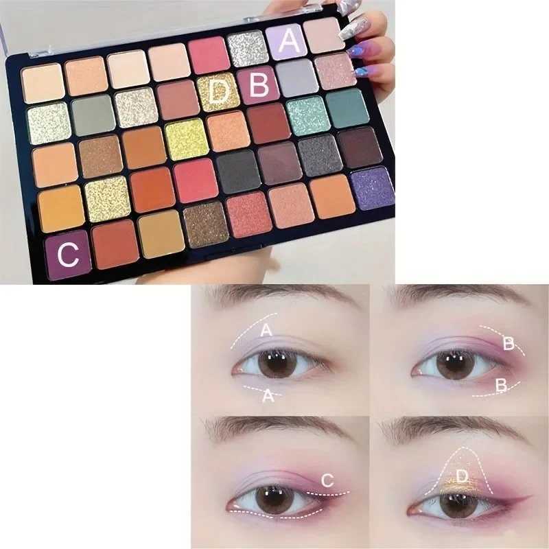 40 Color Eyeshadow Palette Utopia Queen Earth Tone Pearl Matte Glossy Glitter Pearlescent LongLasting Shimmer Shades MakeupXJ251027