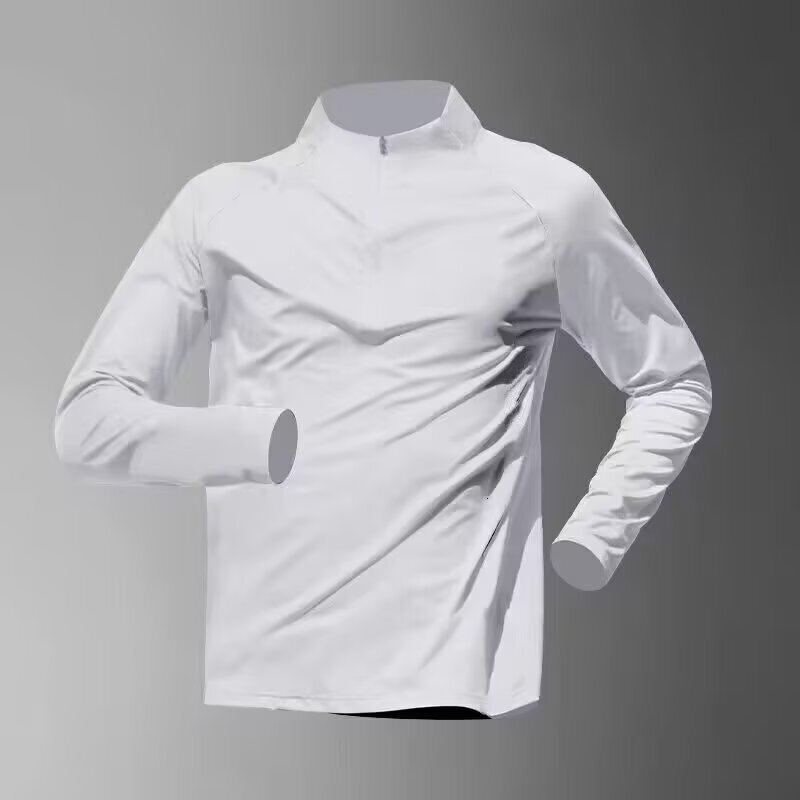Quick-Dry Long Sleeve T-Shirt Running Training Sun Protection Outdoor Fitness Clothing Youth Trend