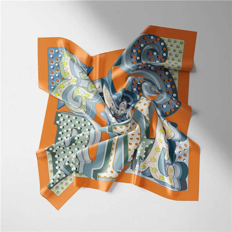 Twill Silk Scarf Wan tters Painting Square Scarves Wraps Bandana Small Hijab Silk Foards Tie band Neckerchi 53CMW251027