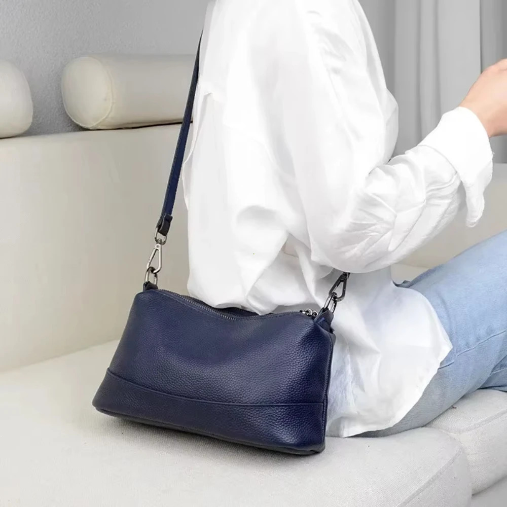 Fashion Women Genuine Leather Handbags Womens Bags er Female Shoulder Bags Cowhide Ladies Messenger Bag 251027