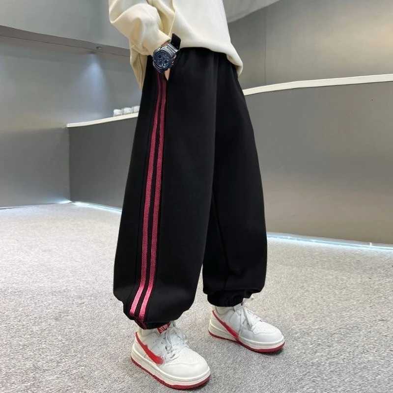 Boys Cotton Casual Pants Kids Grey Trousers Sweatpants Outdoor Clothes for Children Boys Clothing 10 To 14 Years 2025 NewT251027