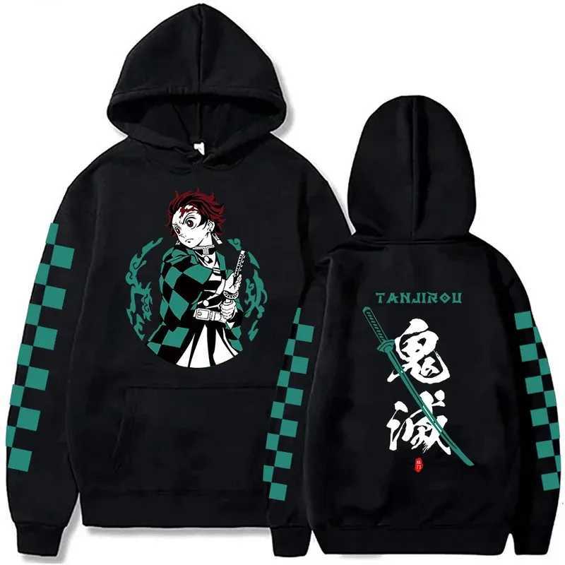 Demon Slayer Japan Anime Plus Size Hoodie Tanjiro Kamado Men Women Sweatshirts Y2k Harajuku Unisex Casual Pullover Clothes Tops W251027