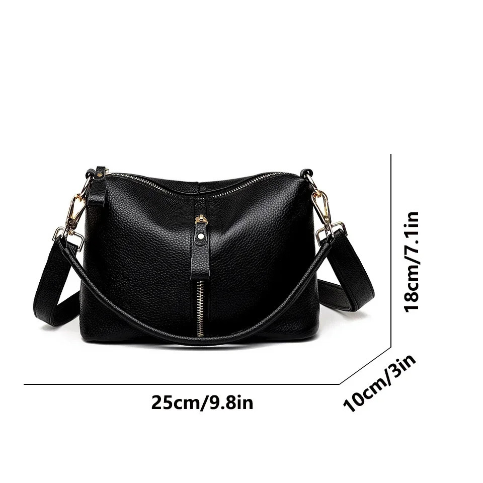 High Quality Genuine Leather Women Tote Bag Soft Cowhide Ladies Shoulder Crossbody Bags 2024 Fashion Female Messenger Sac 251027