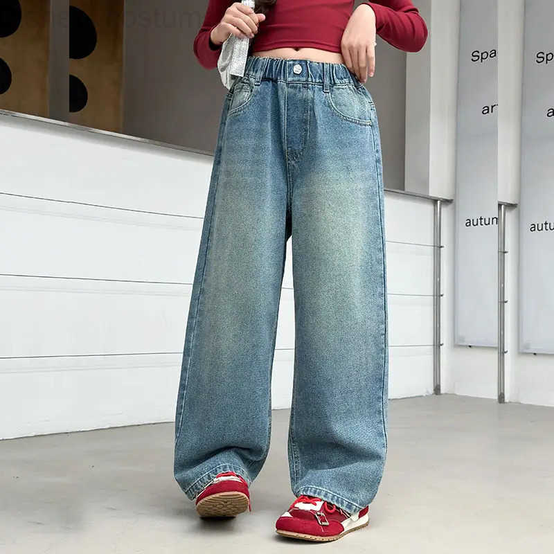 Disney Mickey Womens New Cute Creative Cartoon Pattern Casual Fashion Loose Comfortable MultiPocket Personalized Denim Pants H251027