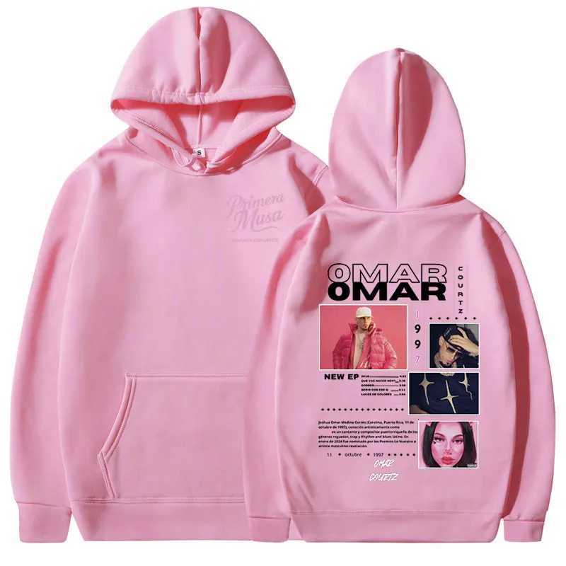 Omar Courtz Primera Musa Album Tour Merch Hoodies Mens Women Fashion Hooded Sweatshirts Hip Hop Oversized Pullovers Streetwear W251027